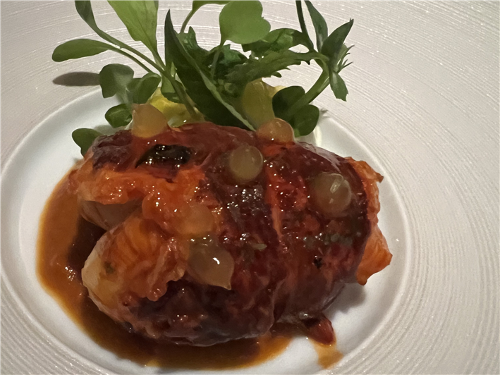 lobster served